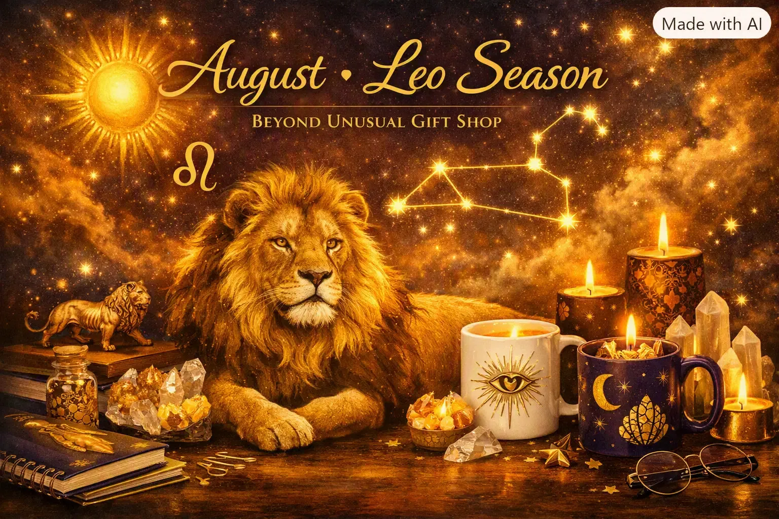 Leo Season celestial gifts and unusual home decor